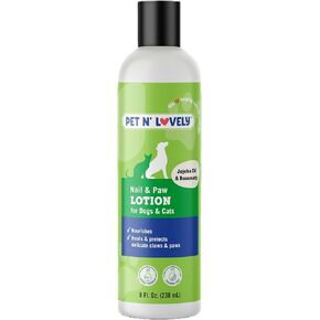 Pet N' Lovely NAIL & PAW PET LOTION | Heals and Protects Delicate Claws & Paws | for Dogs and Cats | Restores Damaged Paws | Fresh Long Lasting Scent | 8 Fl. Oz.