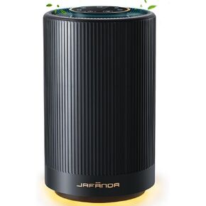 Jafända Cute Bedroom Air Purifiers for 780 sq ft, Retro Design, Essential Oil Diffuser & Bladeless Fan Combo, HEPA Carbon filters Remove Dust Smoke Allergies VOCs Odors For Kids, Office