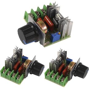 SIPYTOPF 2000W PWM AC Motor Speed Control Module Dimmer Speed Regulator AC 50-220V 2000W(max) 25A SCR Constant Adjustable Voltage Regulator(3 Pack) in Saudi Arabia