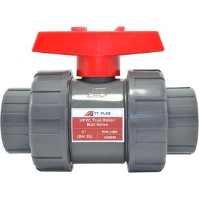 TTFLEX 1-1/2" Inch (DN40) True Union Ball Valve, ASTM NBR O-ring, Slip Socket Ball Valve with Full Port for Water System