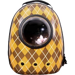 Travel Cat x Argylle Replica Backpack Carrier - Airline Approved Cat Carrier with Space Capsule Bubble for Small Cats, Kitten - Premium Argylle-Inspired Cat Backpack for Outdoor, Travel, Hiking