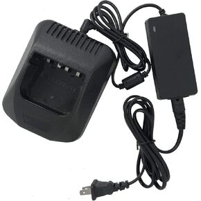 Amasu KSC-24 Ni-MH Rapid Battery Charger Compatible with TK2100 TK3100 TK272 TK372 TK373 TK280 TK380 TK290 TK390 TK480 TK481 KNB14 KNB15 KNB16 KNB17A KNB20N KNB21N KNB22N