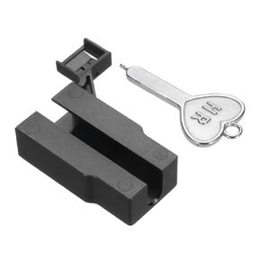 MECCANIXITY 1pcs Port Blocker Locking USB Port/Dust PC Blocker with Coded Key,Black