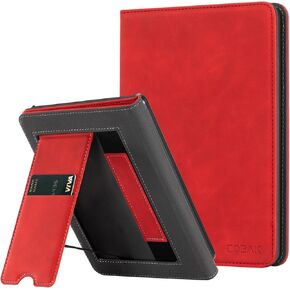 CoBak Case with Stand for Kindle Paperwhite - Durable PU Leather Cover with Auto Sleep Wake, Card Slot, Hand Strap Feature - Fits Kindle Paperwhite 11th Generation 6.8" Signature Edition 2021 Released