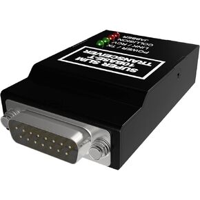 10Base-T RJ45 to 10Base-5 DB15M AUI Type Media Converter | Thick Ethernet Adapter to 10BT UTP RJ-45 Transceiver
