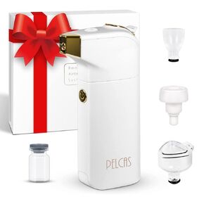 PELCAS Cordless Airbrush Kit with Compressor LCD Display, Rechargeable 36PSI Airbrush Gun, Handheld Airbrush Machine for Nails Art, Painting, Barber, Cake Decor, Cookie, Mode, Tattoo