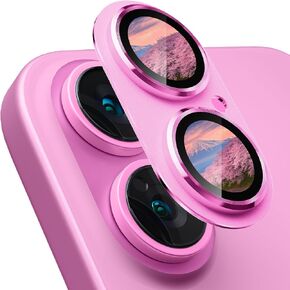 CloudValley [2 Pack for iPhone 16 /iPhone 16 Plus Camera Lens Protector, [AR+AF 98% Transmittance] [Full Coverage] Ultra-HD Tempered Glass Cover, Metal Lens Screen Protective Accessories,Black