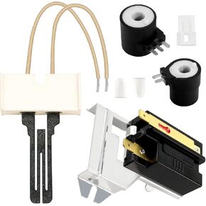 Dryer Repair Kit Contains 279311 Igniter 279834 Gas Valve Coil 338906 Flame Sensor Fit for Kenmore Whirlpool Maytag Gas Dryers