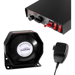 100W Police Siren PA System,Multitone Amplifire Come with Strong Ultra Slim Siren,PA System for Truck Vehicles