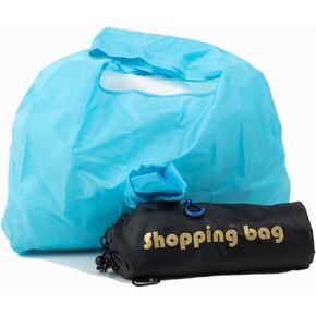 Shopping bags for groceries,10 large washable reusable grocery bags in a compact capsule with a click and carry clip.