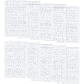 1880 Pieces Iron On Letter and Number 0.75 Inch Heat Transfer Letter Number 20 Sheet Adhesive Alphabet Number DIY Fabric Vinyl Letter for Clothing Printing Decor (Silver, Gold)