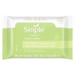 Simple Eye Make-Up Remover Pad, 30 Count (Pack of 3)
