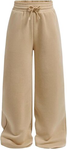 SOLY HUX Girl's Baggy Straight Leg Sweatpants High Waist Drawstring Casual Athletic Pants in Kuwait