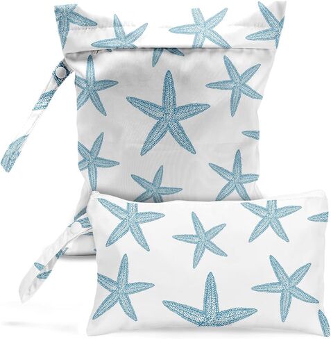 zcyxuuw Wet bag, Wet dry bag, swimsuit, travel, beach, pool, diapers, dirty yoga gym clothes, toiletries, waterproof Heart Decor Bohemian heart romantic birthday gift, 2 piece set. in Saudi Arabia