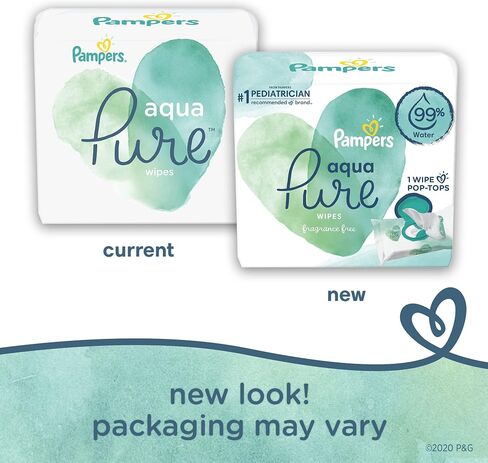 Pampers Aqua Pure Sensitive Baby Wipes 12X Pop-Top 672 Count in Saudi Arabia