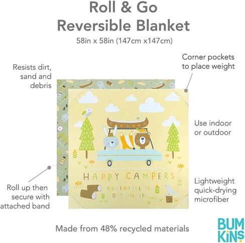 Bumkins Throw Blanket Towel, Baby Toddler and Kids, Travel, Beach, Picnic, Outdoor Indoor Play, Soft, Lightweight, Microfiber Resists Sand and Debris, Reversible, 58in x 58in – Hello Kitty in Saudi Arabia