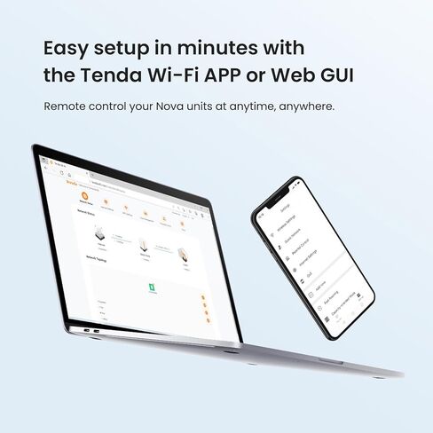 Tenda AX1500 Mesh WiFi 6 System Nova MX3 - يغطي ما يصل إلى 2500 قدم مربع - نظام شبكة WiFi 6 للمنزل بأكمله - موجه شبكة جيجابت لـ 80 جهازًا - شبكة شبكية مزدوجة النطاق - تحل محل جهاز التوجيه اللاسلكي - عبوتان in Kuwait