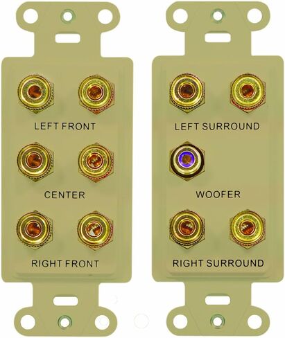 Legrand - OnQ 5.1 Home Theater Outlet Straps, Home Theater Connection Kit with Home Theater Strap and Cable Access Strap, White, 1 Count, F9004WH in Kuwait
