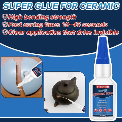 Super Glue 30 g*2, Superglue All Purpose, Instant Glue with Anti-Clog Cap, StronClear Superglue for Plastic, Glass, Ceramic, Metal, Wood, DIY, Precise Repair, Waterproof, Heat-Resistant in Saudi Arabia