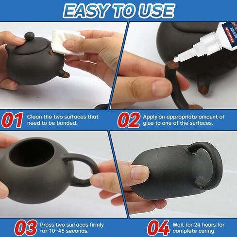 Super Glue 30 g*2, Superglue All Purpose, Instant Glue with Anti-Clog Cap, StronClear Superglue for Plastic, Glass, Ceramic, Metal, Wood, DIY, Precise Repair, Waterproof, Heat-Resistant in Saudi Arabia