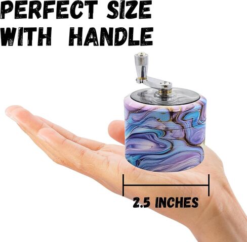 2.5 inch Metal Grinder with handle (Unicorn Marble) in Saudi Arabia