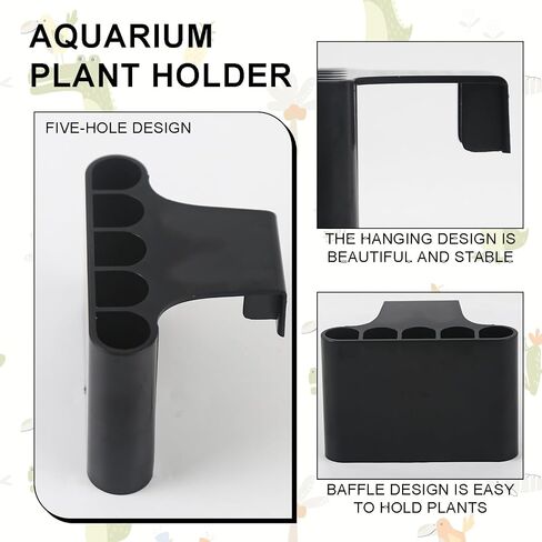 2 Pcs Aquarium Plant Holder Fish Tank Plant Holders Floating Aquatic Plant Cup Hanging Basket Rack Stand Hanger in Saudi Arabia