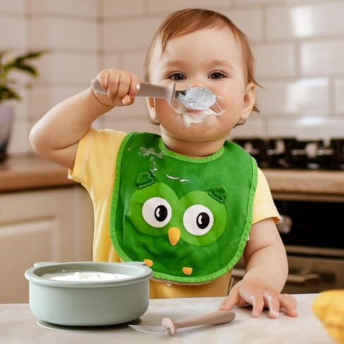 6 Pieces Toddler Utensils, Kids Safe Spoons and Forks, Children Silverware Set with Silicone Handle, 18/8 Stainless Steel, Food-grade Silicone，BPA Free - Dishwasher Safe in Saudi Arabia