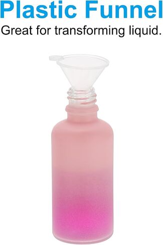 PATIKIL 10ml Glass Dropper Bottle, 12Pcs Leakproof Essential Oils Sample Liquid Perfume Container with Eye Dropper Funnel for Storage Home Travel, Pink in Kuwait
