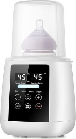 Baby Bottle Warmer, 9-in-1 Milk Warmer for Breastmilk Formula, 48H Constant Warming, with Defrost, Heat Baby Food Jars, Sterili-zing, Thawing, Accurate Temp Control, Fits 2 Bottles in Saudi Arabia