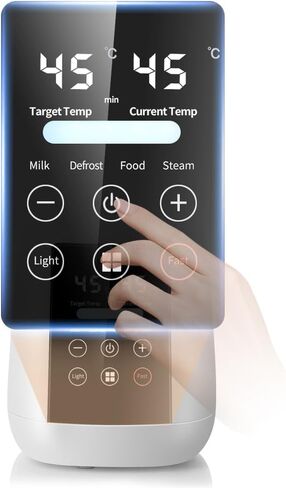 Baby Bottle Warmer, 9-in-1 Milk Warmer for Breastmilk Formula, 48H Constant Warming, with Defrost, Heat Baby Food Jars, Sterili-zing, Thawing, Accurate Temp Control, Fits 2 Bottles in Saudi Arabia