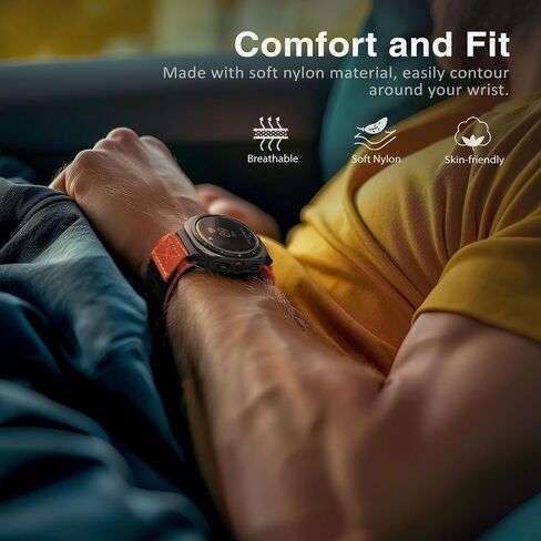 Watch Band Compatible with Samsung Galaxy Watch Ultra 47mm(2024) for Men Women, Rugged Nylon Woven Loop Sports Strap for Samsung Galaxy Watch Ultra Band in Saudi Arabia