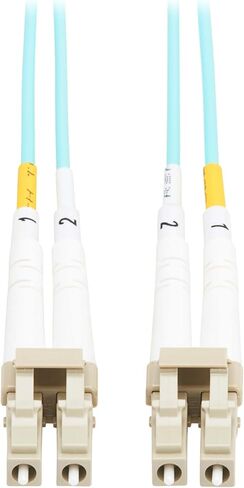 Tripp Lite Eaton Series Fiber Patch Cable, 6 Meters / 19.6 Feet, LC to LC Fiber Optic Cable, 10Gb OM3 Multimode Duplex, 50/125um, Aqua, TAA Compliant, Lifetime Manufacturer's Warranty (N820-06M-TAA) in Saudi Arabia