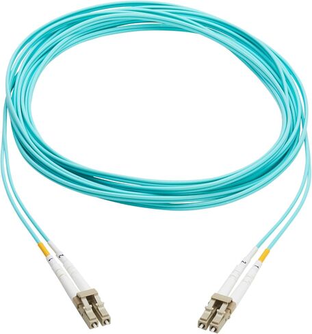 Tripp Lite Eaton Series Fiber Patch Cable, 6 Meters / 19.6 Feet, LC to LC Fiber Optic Cable, 10Gb OM3 Multimode Duplex, 50/125um, Aqua, TAA Compliant, Lifetime Manufacturer's Warranty (N820-06M-TAA) in Saudi Arabia