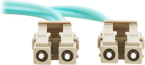 Tripp Lite Eaton Series Fiber Patch Cable, 6 Meters / 19.6 Feet, LC to LC Fiber Optic Cable, 10Gb OM3 Multimode Duplex, 50/125um, Aqua, TAA Compliant, Lifetime Manufacturer's Warranty (N820-06M-TAA) in Saudi Arabia