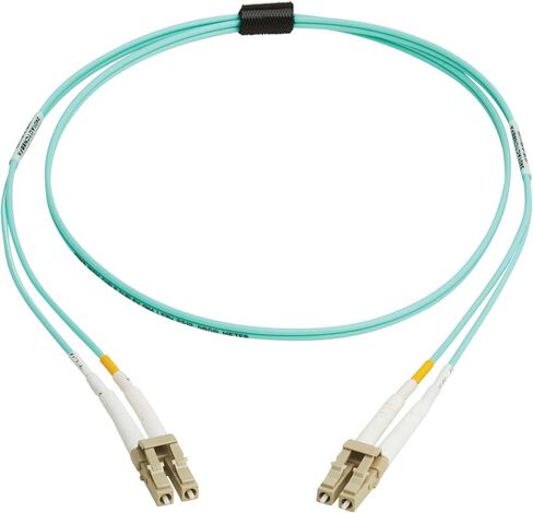 Tripp Lite Eaton Series Fiber Patch Cable, 6 Meters / 19.6 Feet, LC to LC Fiber Optic Cable, 10Gb OM3 Multimode Duplex, 50/125um, Aqua, TAA Compliant, Lifetime Manufacturer's Warranty (N820-06M-TAA) in Saudi Arabia