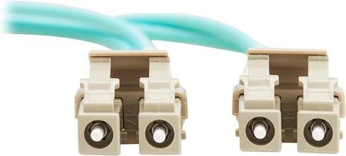 Tripp Lite Eaton Series Fiber Patch Cable, 6 Meters / 19.6 Feet, LC to LC Fiber Optic Cable, 10Gb OM3 Multimode Duplex, 50/125um, Aqua, TAA Compliant, Lifetime Manufacturer's Warranty (N820-06M-TAA) in Saudi Arabia
