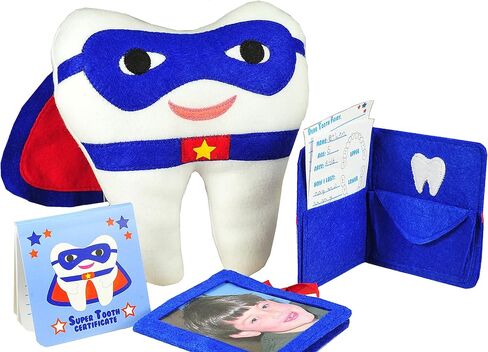 Tickle & Main, Tooth Fairy Pillow Kit With Notepad And Keepsake Pouch, 3 Piece Set, Includes Pillow With Pocket, Dear Tooth Fairy Notepad, Keepsake Wallet Pouch That Holds Teeth, Notes, And Photograph. in Saudi Arabia