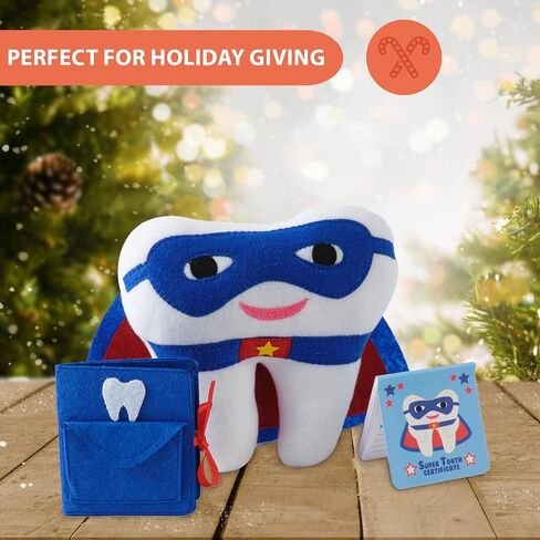 Tickle & Main, Tooth Fairy Pillow Kit With Notepad And Keepsake Pouch, 3 Piece Set, Includes Pillow With Pocket, Dear Tooth Fairy Notepad, Keepsake Wallet Pouch That Holds Teeth, Notes, And Photograph. in Saudi Arabia