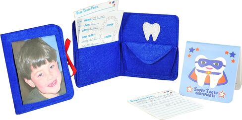 Tickle & Main, Tooth Fairy Pillow Kit With Notepad And Keepsake Pouch, 3 Piece Set, Includes Pillow With Pocket, Dear Tooth Fairy Notepad, Keepsake Wallet Pouch That Holds Teeth, Notes, And Photograph. in Saudi Arabia