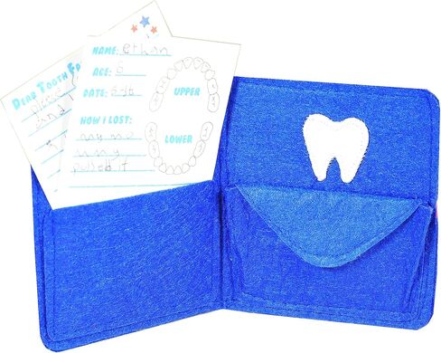 Tickle & Main, Tooth Fairy Pillow Kit With Notepad And Keepsake Pouch, 3 Piece Set, Includes Pillow With Pocket, Dear Tooth Fairy Notepad, Keepsake Wallet Pouch That Holds Teeth, Notes, And Photograph. in Saudi Arabia