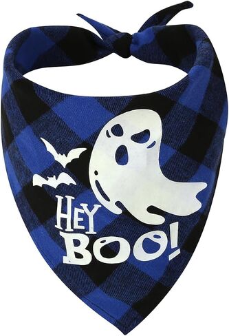 4Pcs Halloween Dog Bandanas, Halloween Luminous Glow-in-The=Dark Dog Bibs, Halloween Pumpkin Printing Puppy Triangle Bib Pet Scarf, Orange in Saudi Arabia