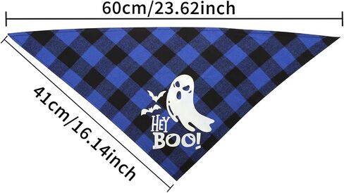 4Pcs Halloween Dog Bandanas, Halloween Luminous Glow-in-The=Dark Dog Bibs, Halloween Pumpkin Printing Puppy Triangle Bib Pet Scarf, Orange in Saudi Arabia