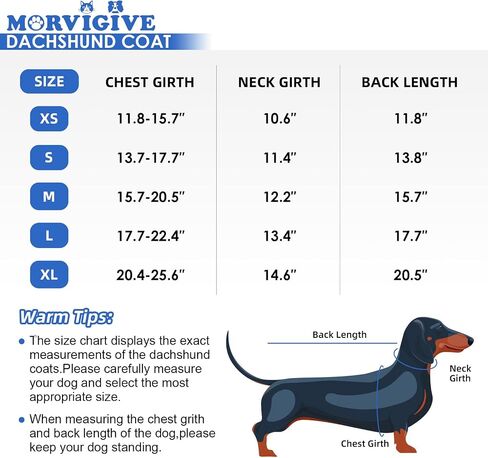 Dachshund Coat Warm Winter Dog Coat - Red, Medium - Dachshund Jacket with Fleece Lining, Waterproof Dog Coat Christmas Dachshund Snowsuit with Harness Hole and Adjustable Buckle Closure in Saudi Arabia