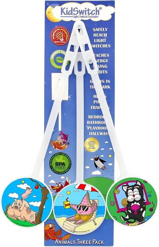 KidSwitch Light Switch Extender 3 Pack - The World of Eric Carle Edition - The Very Hungry Caterpillar & Friends - Officially Licensed! in Saudi Arabia