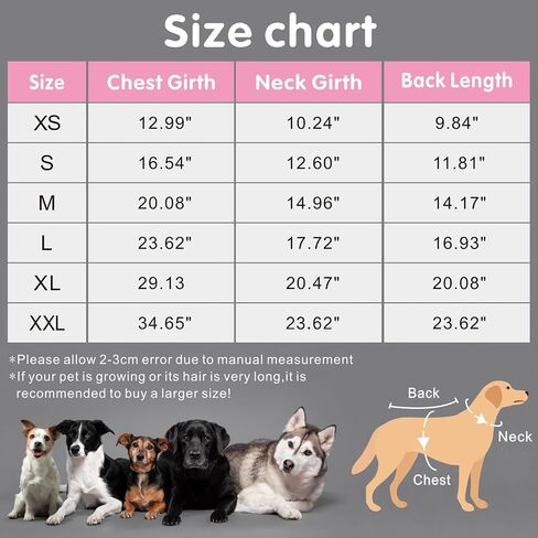 Dog Winter Coat Dog Jacket Cold Weather Coats Warm Fleece Lined Dog Clothes Windproof Reflective Turtleneck Dog Snowsuit with Harness Dog Vest Coats for Small Medium Large Dogs Pink M in Saudi Arabia