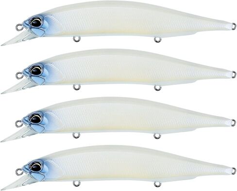 Realis DUO Realis Jerkbait 120mm/4.7": Pack of 4 PCs- Fishing lure for a wider variety of fishes with three hooks Suspending Sinking Type for Anglers Minnow Hardbody Baits in Saudi Arabia