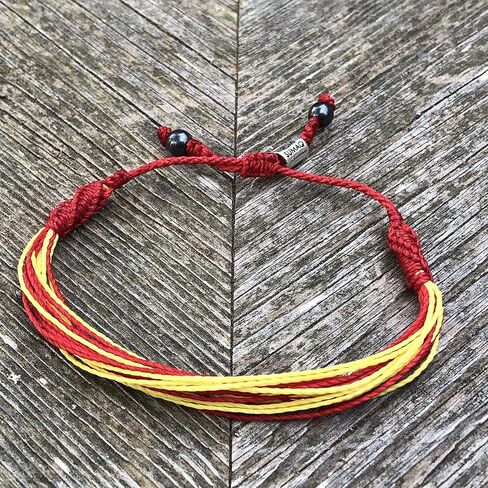 Argentina Soccer Bracelet in Flag Colors Blue, White, Black and Yellow for Men and Women with Hematite Stones in Saudi Arabia