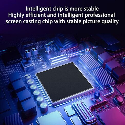 مجموعة جهاز إرسال واستقبال عالي الدقة - محول دونجل 1080P 4K Ultra Mode، توصيل مريح بكابلين وتشغيل وسائط البث للدونجل والكمبيوتر المحمول والكمبيوتر الشخصي in Kuwait