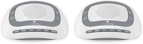 MyBaby SoundSpa White Noise Machine for Babies | 6 Soothing Lullabies for Newborns, Sound Therapy for Travel, Relaxing, Kids, Newborns, Baby Songs, Adjustable Volume, Auto-off Timer, By HoMedics in Saudi Arabia