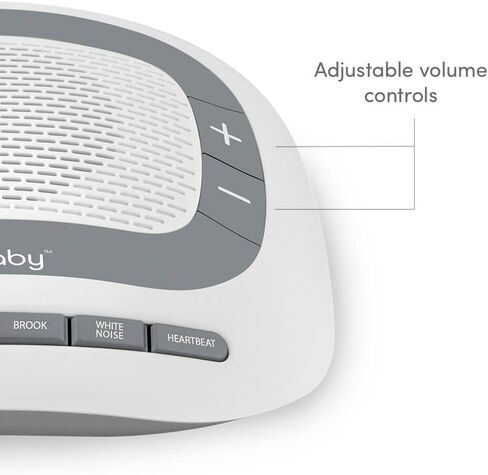MyBaby SoundSpa White Noise Machine for Babies | 6 Soothing Lullabies for Newborns, Sound Therapy for Travel, Relaxing, Kids, Newborns, Baby Songs, Adjustable Volume, Auto-off Timer, By HoMedics in Saudi Arabia